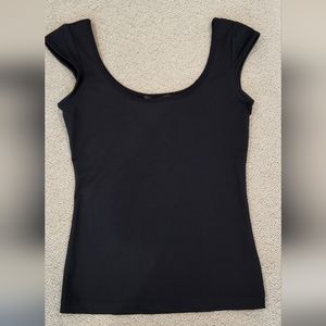 Julio short sleeve black blouse